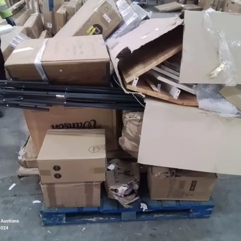 PALLET CONTAINING INCOMPLETE BOXED FURNITURE PARTS ETC.