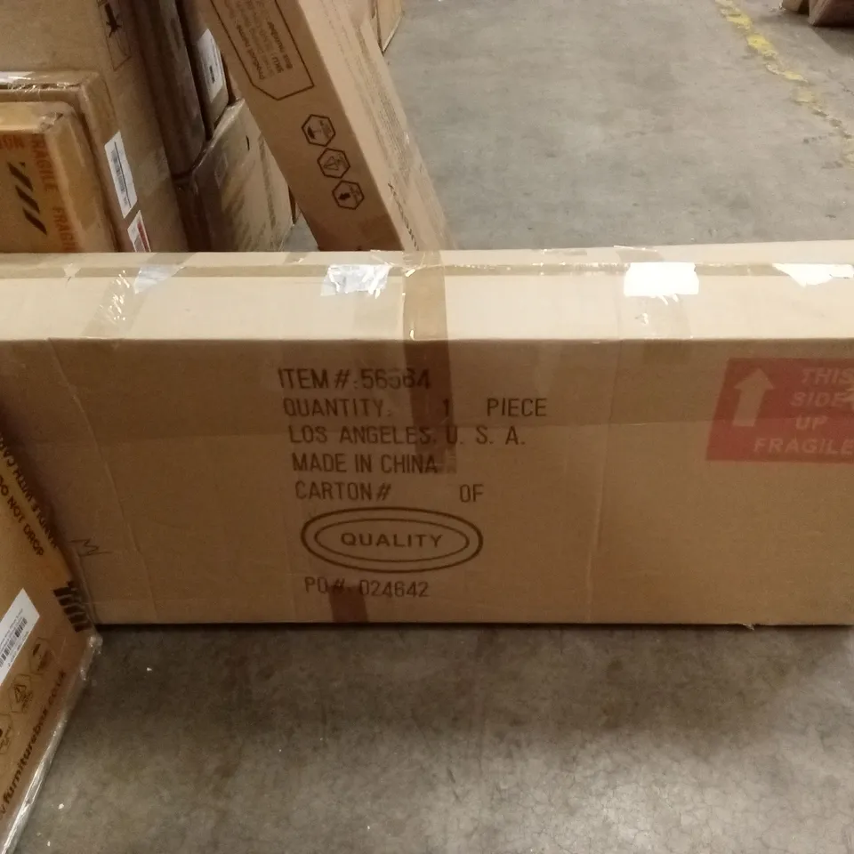 BOXED WOOD CARVED CONSOLE TABLE 46" (1 BOX)