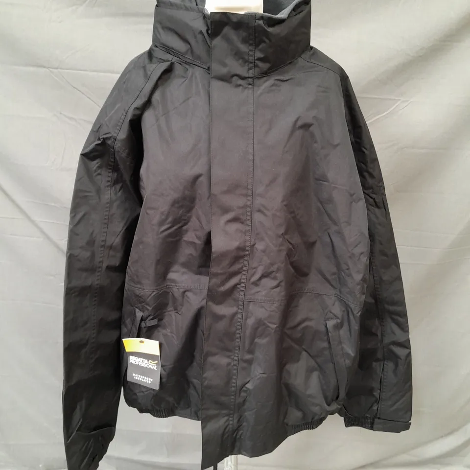 REGATTA DOVER BLACK JACKET - XXXL
