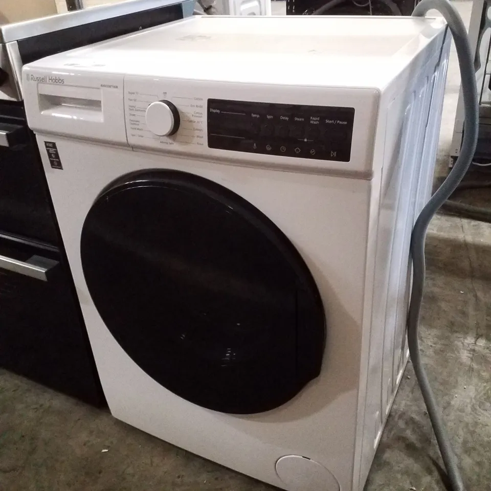 RUSSELL HOBBS FREESTANDING WASHING MACHINE, 9KG CAPACITY, 1400 RPM, 15 PROGRAMMES, ECO TECHNOLOGY, RAPID WASH CYCLES, WHITE, RH914W116W