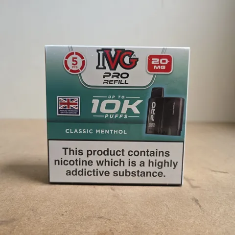 SEALED IVG PRO REFILL CLASSIC MENTHOL SET
