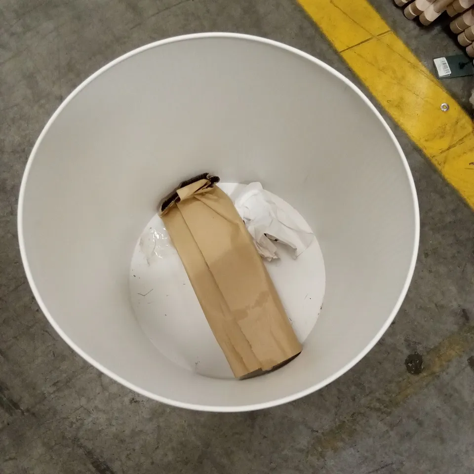 DESIGNER METAL CYLINDER SHAPED STORAGE ITEM