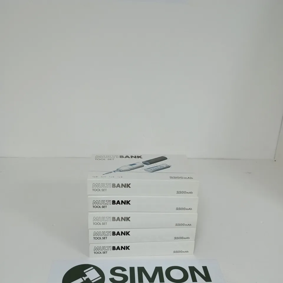 MULTIBANK TOOL SET – 5 BOXED UNITS (2200MAH)