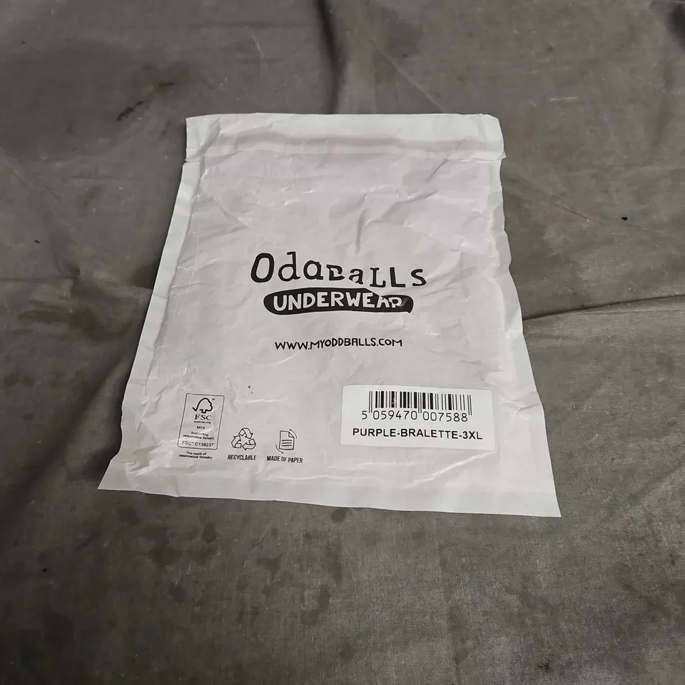 SEALED ODDBALLS BRALETTE IN PURPLE SIZE 3XL