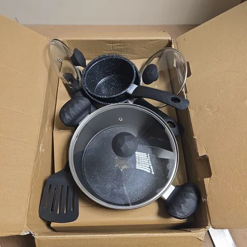 BLISS & BEYOND 12-PIECE FORGED CARBON STEEL COOKWARE SET – BOXED