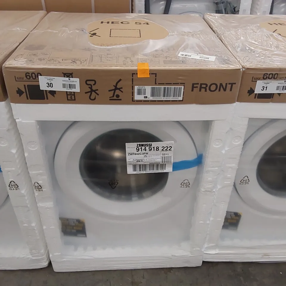 ZANUSSI ZWF842C3PW WASHING MACHINE, 8KG, 1400 SPIN, WHITE, C RATED