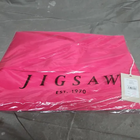JIGSAW SATIN VOLUME CROPPED TROUSERS – PINK, UK 8