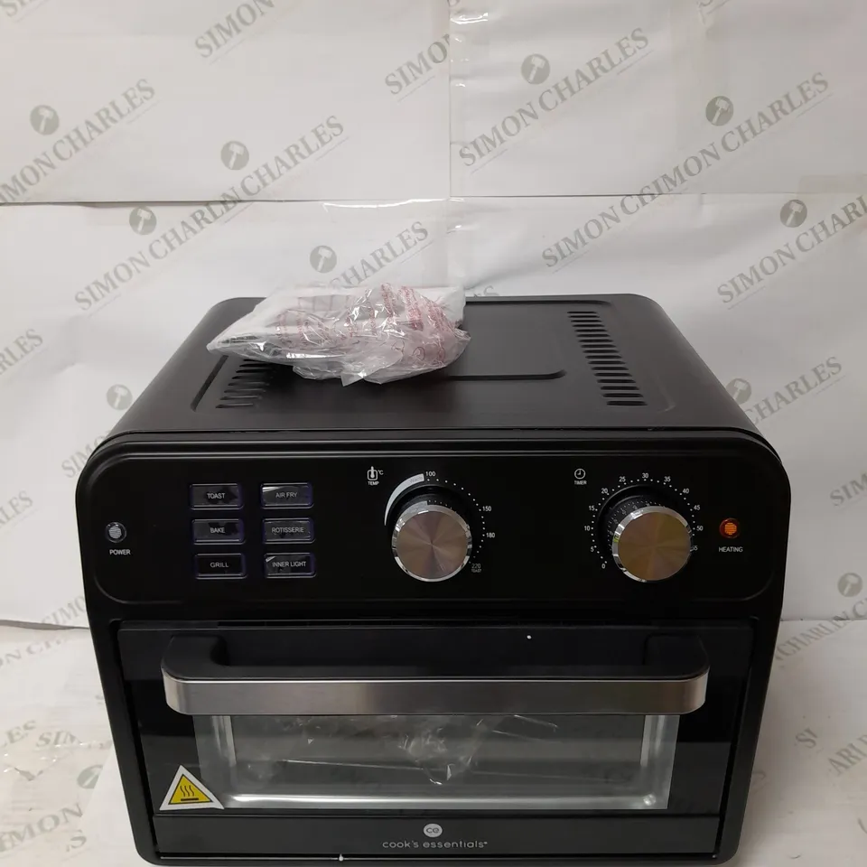 COOK'S ESSENTIAL 21-LITRE AIRFRYER OVEN IN BLACK