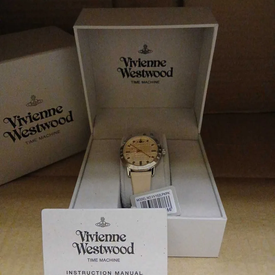 VIVIENNE WESTWOOD TIME MACHINE WATCH WV1521 PKPK – BEIGE STRAP