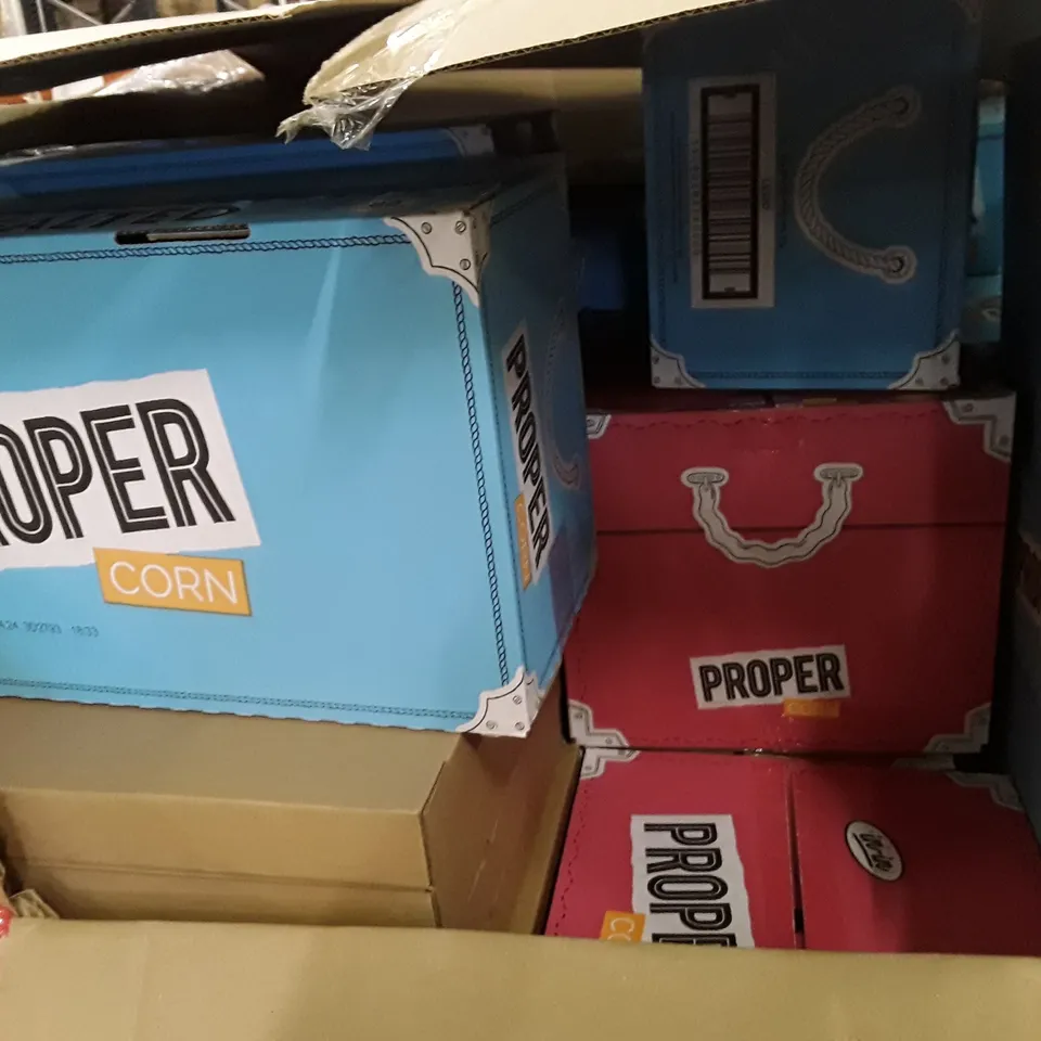 PALLET OF ASSORTED PRODUCTS INCLUDING PROPER POPCORN & PIZZA PEELS