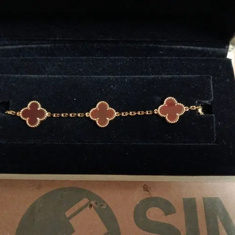 BOXED VAN CLEEF & ARPELS GOLD TONE BRACELET