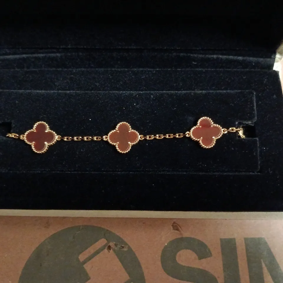 BOXED VAN CLEEF & ARPELS GOLD TONE BRACELET