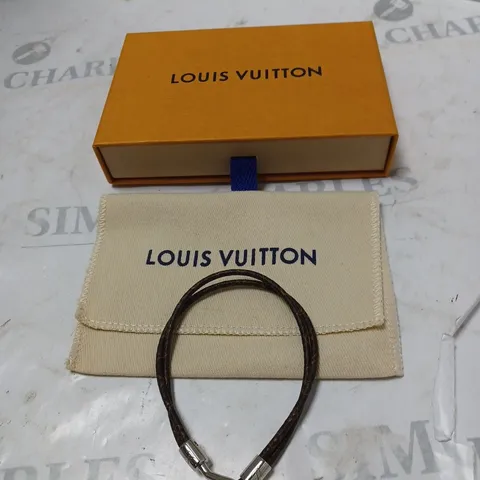 BOXED LOUIS VUITTON LEATHER BRACELET