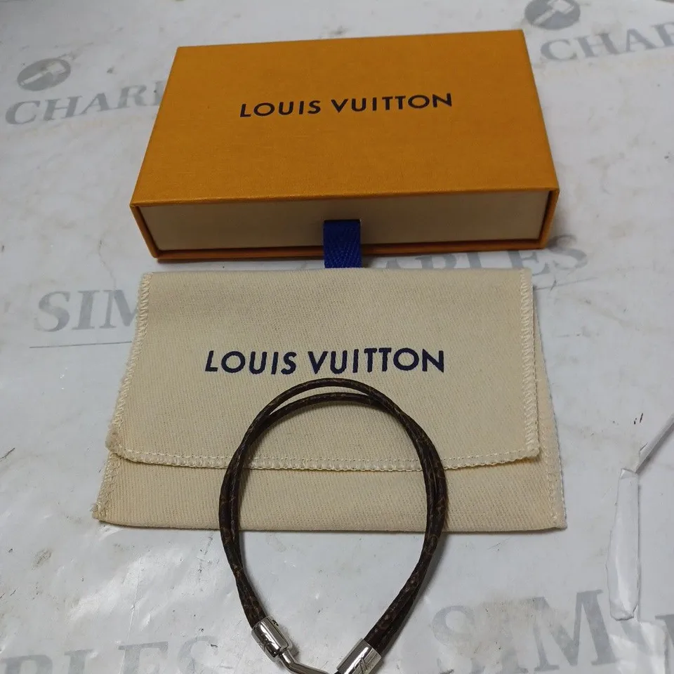 BOXED LOUIS VUITTON LEATHER BRACELET