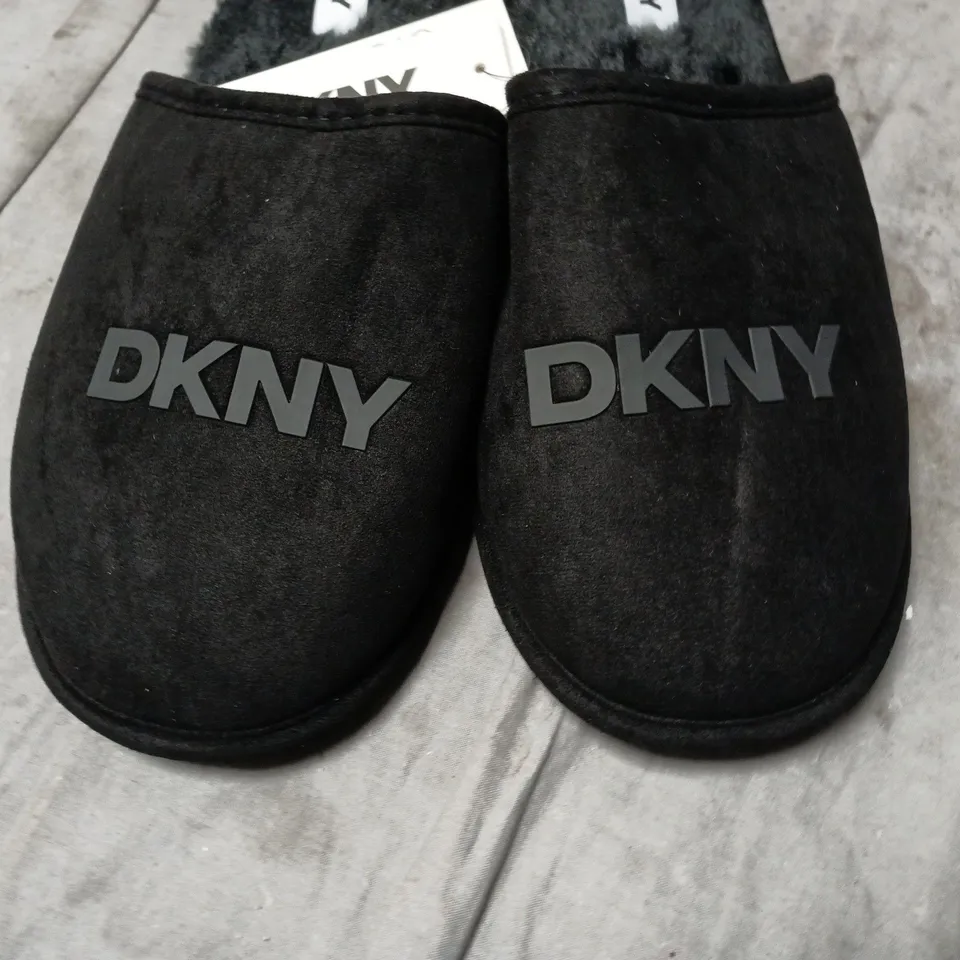 DKNY MEN'S SLIPPER MULE – BLACK, UK 9-10 (EU 43-44)