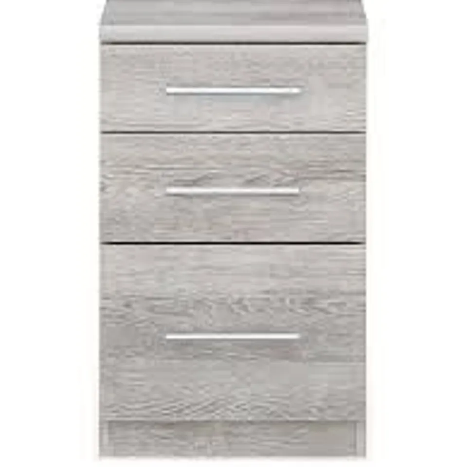 PRAGUE GRADUATED BEDSIDE CABINET NEW OAK ONE SIZE