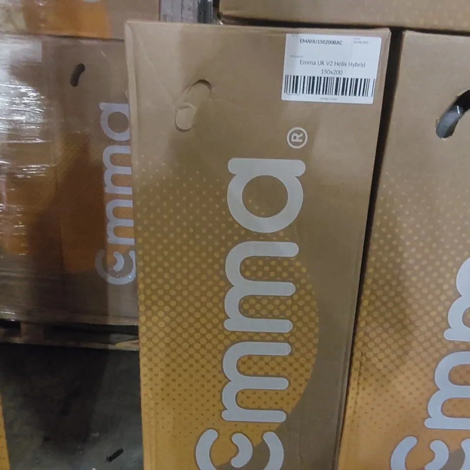 BRAND NEW BOXED EMMA UK V2 HELIX HYBRID 150 x 200 KING SIZE MATTRESS