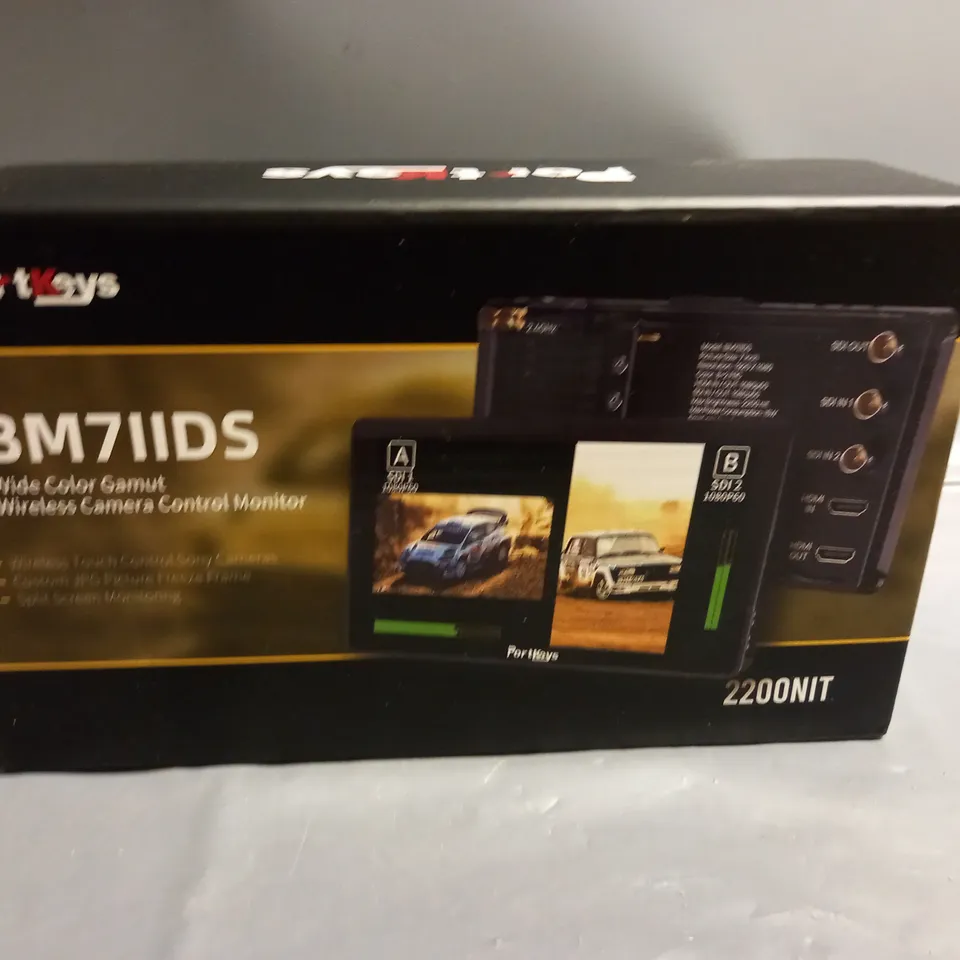 BOXED PORTKEYS BM7IIDS WIDE COLOUR GAMET WIRELESS CAMERA CONTROL MONITOR 