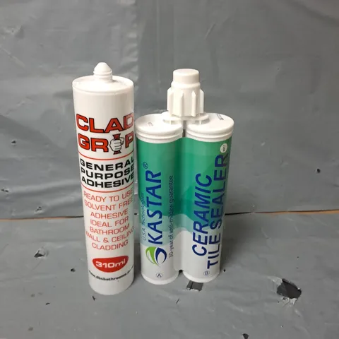 APPROXIMATELY 14 TUBES OF GENERAL PURPOSE ADHESIVE AND CERAMIC TILE SEALER