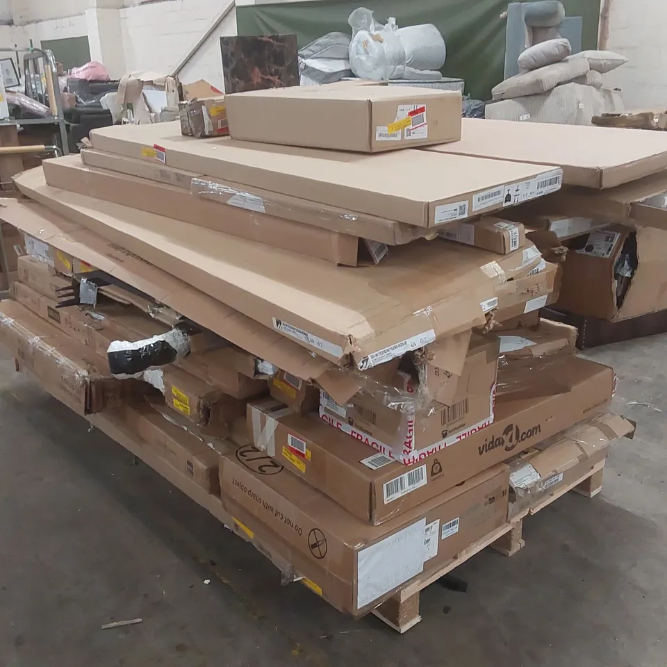 PALLET CONTAINING A VERY LARGE QUANTITY OF ASSORTED FURNITURE PARTS ECT