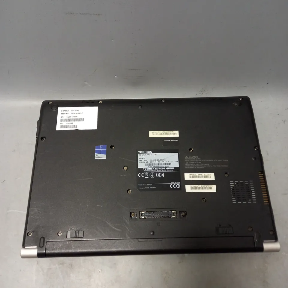 TOSHIBA TECRA A40-C LAPTOP IN SILVER