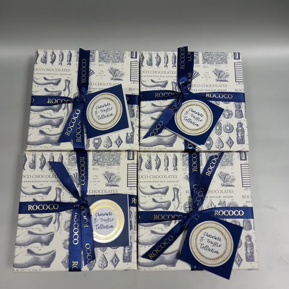 4 X BOXED ROCOCO CHOCOLATE & TRUFFLE COLLECTIONS