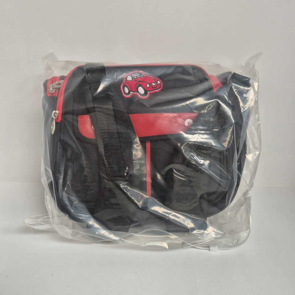 BAGGED WINDTOOK 3 PIECE KIDS BACKPACK IN BLACK/RED (WT-KBETB002)