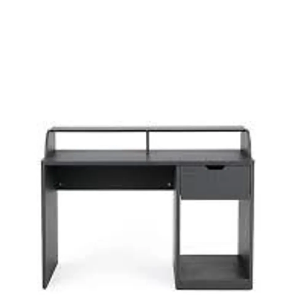 BOXED ASPEN GAMING DESK IN DARK GREY - 1OF1