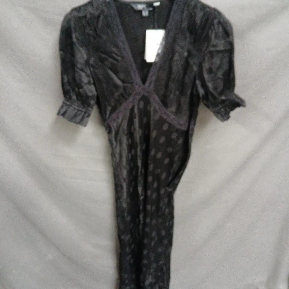 NOBODY'S CHILD BLACK LACE DRESS, UK 10 (EU 38, US 6)