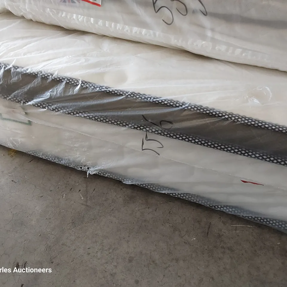 QUALITY BAGGED 4'6" DOUBLE CALTHORPE PILLOW TOP POCKET SPRUNG MATTRESS