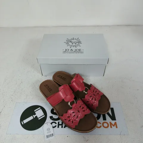 JO & JOE WOMEN'S SANDALS – GIBRALTAR, RED, UK 6 (BOXED)