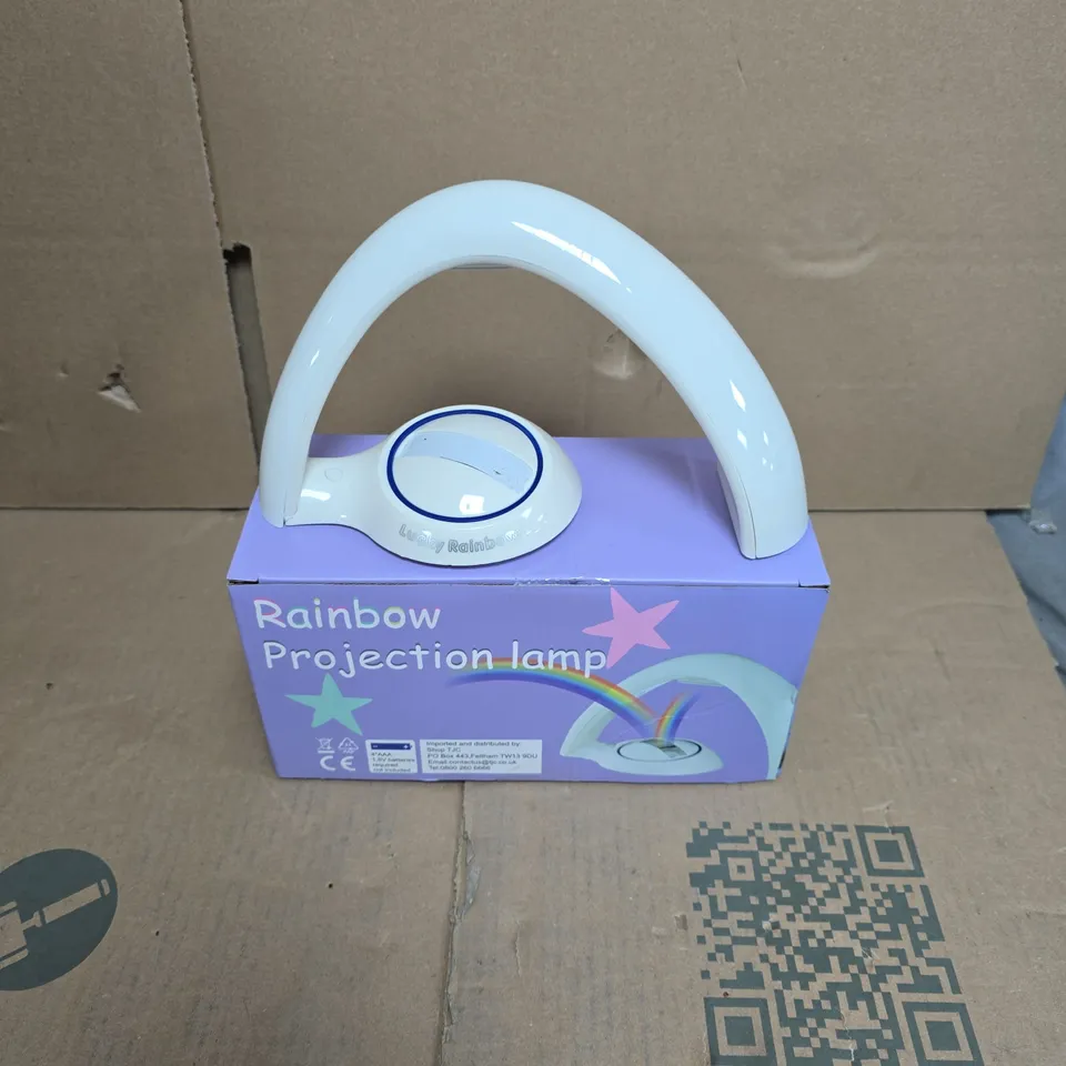 RAINBOW PROJECTION LED BEDSIDE TABLE LAMP - BOXED 