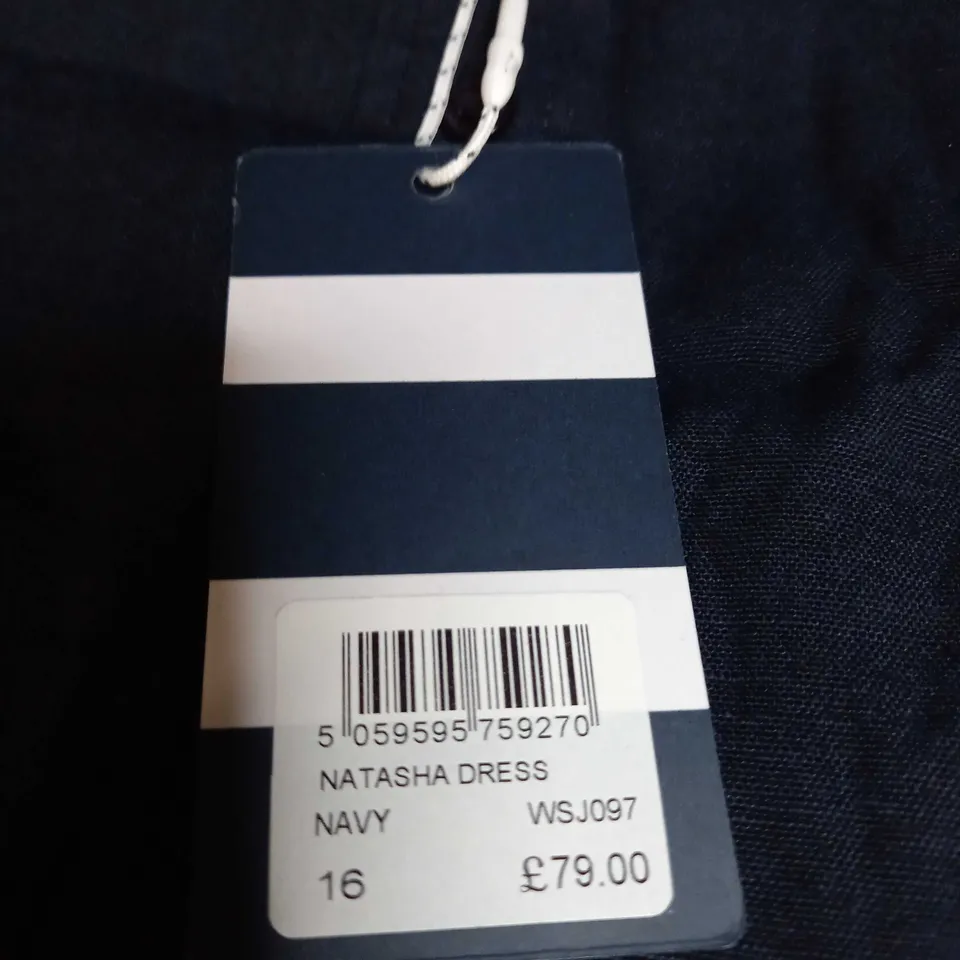 CREW CLOTHING COMPANY NAVY NATASHA DRESS SIZE 16