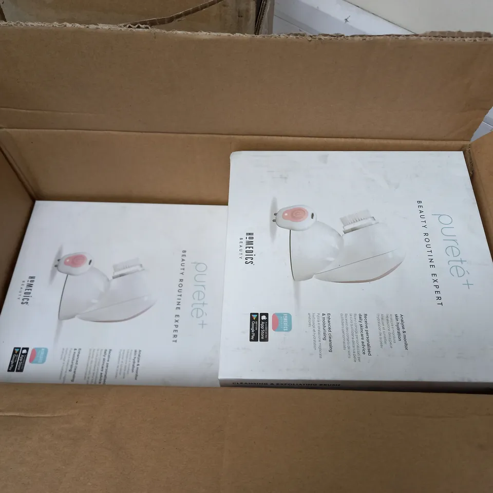 LOT OF 5 BOXED AS NEW HOMEDICS BEAUTY PURETE+ CLEANSING AND EXFOLIATING BRUSHES