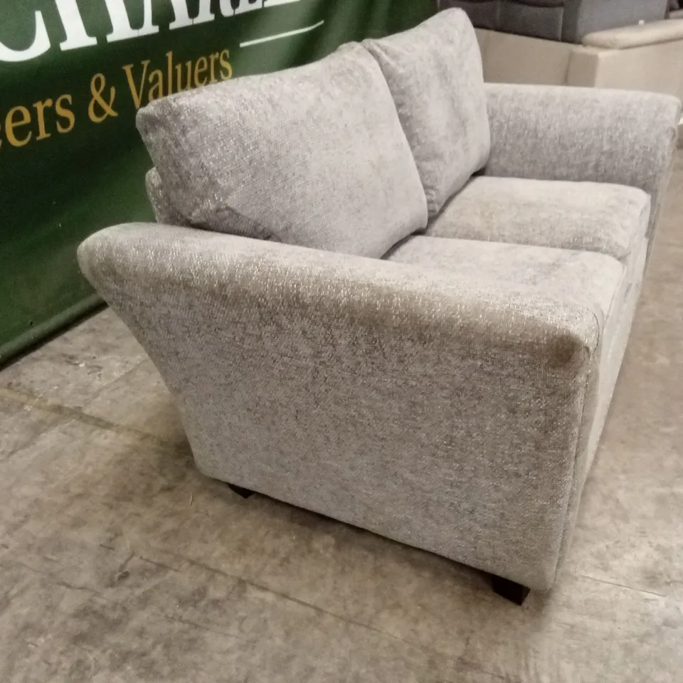 DURY CHUNKY WEAVE 2 SEATER STANDARD BACK SOFA - GREY RRP £549