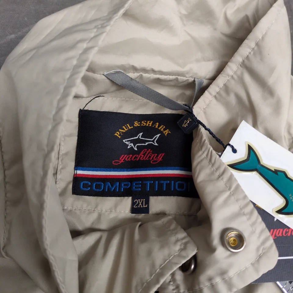 PAUL & SHARK YACHTING COMPETITION JACKET – BEIGE, 2XL