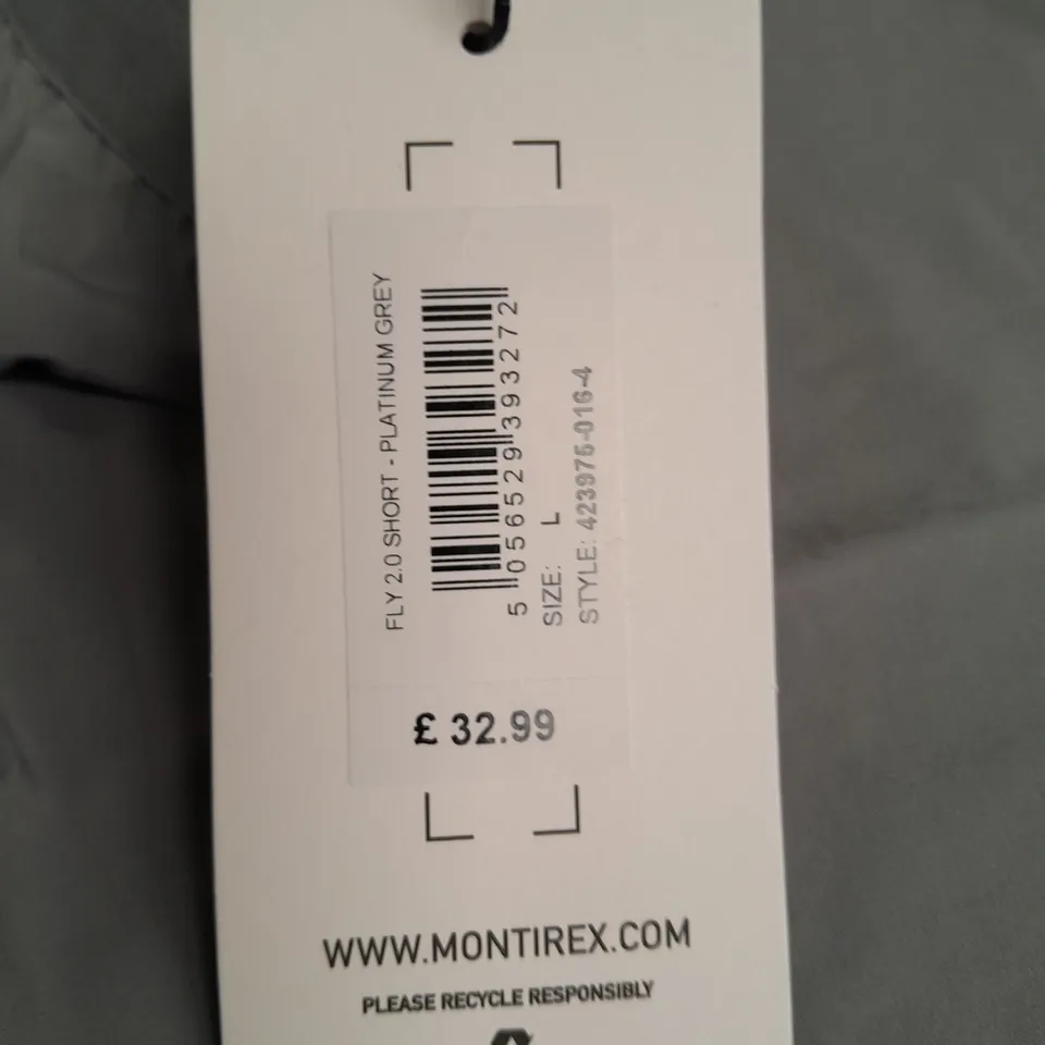 MONTIREX FLY 2.0 SHORTS - PLATINUM GREY 