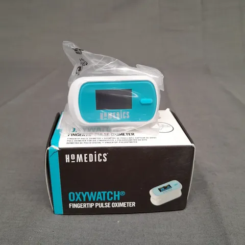 BOXED HOMEDICS OXYWATCH FINGERTIP PULSE OXIMETER