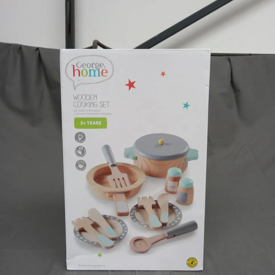GEORGE HOME WOODEN COOKING SET 