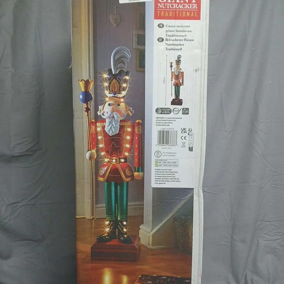 BOXED IN-LIT GIANT NUTCRACKER - COLLECTION ONLY
