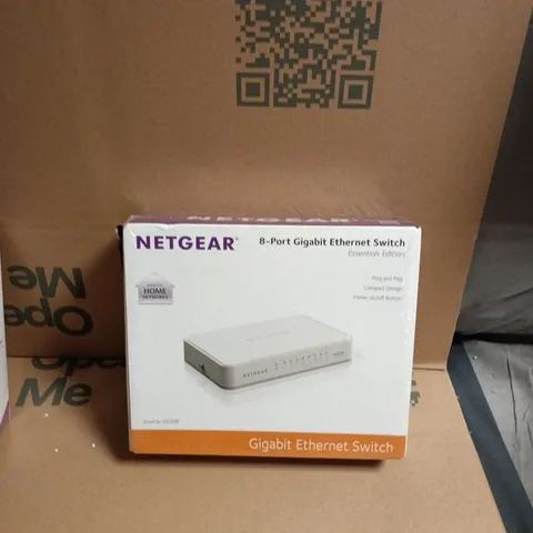 NETGEAR 8-PORT GIGABIT ETHERNET SWITCH – ESSENTIALS EDITION (BOXED)