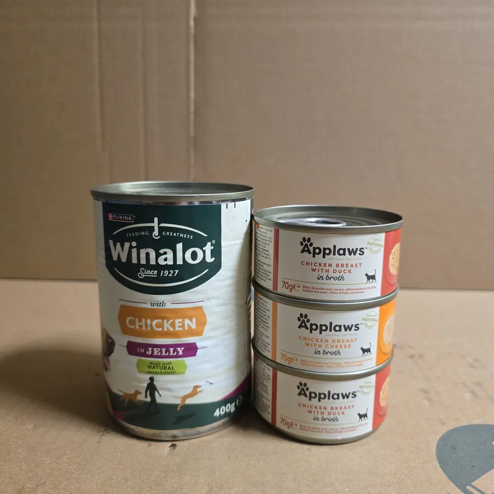 ASSORTED CAT FOOD TINS TO INCLUDE  – WINALOT & APPLAWS (APPROX. 20 CANS)