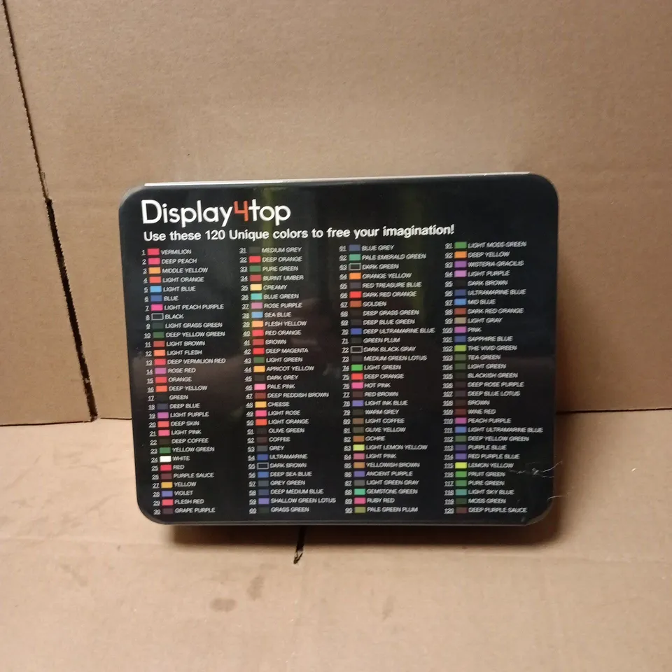 DISPLAY4TOP 120 WATERCOLOR PENCILS SET IN TIN