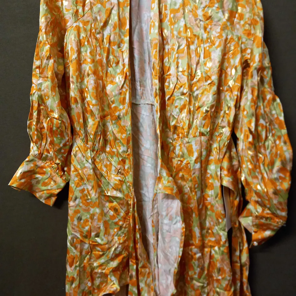 NEVER FULLY DRESSED GOLD FLECK MIDI VIENNA DRESS - UK 14