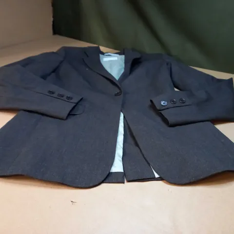 JIGSAW BROWN MARL FITTED BLAZER - SIZE 10