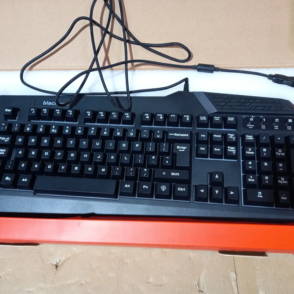 BOXED BLACKWEB BACKLIT GAMING KEYBOARD