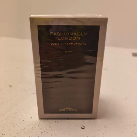 BOXED AND SEALED FASHIONABLY LONDON ZARA OLFACTIVE NO 04 ELIXIR PARFUM 100ML