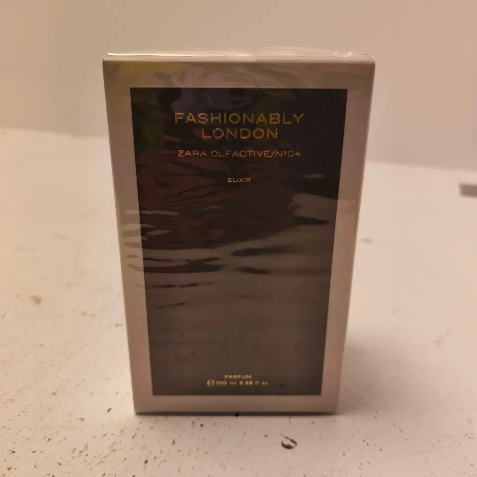 BOXED AND SEALED FASHIONABLY LONDON ZARA OLFACTIVE NO 04 ELIXIR PARFUM 100ML