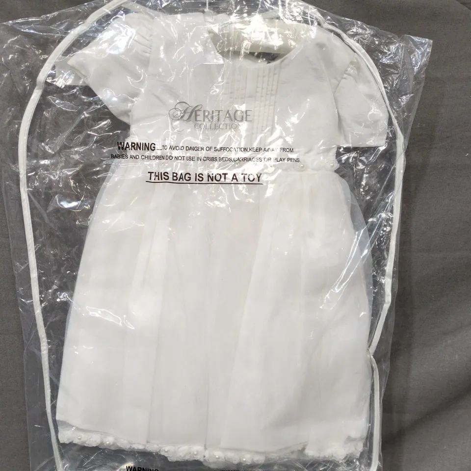 HERITAGE COLLECTIONS KIDS DAISY DRESS IN WHITE - 18-24 MONTHS