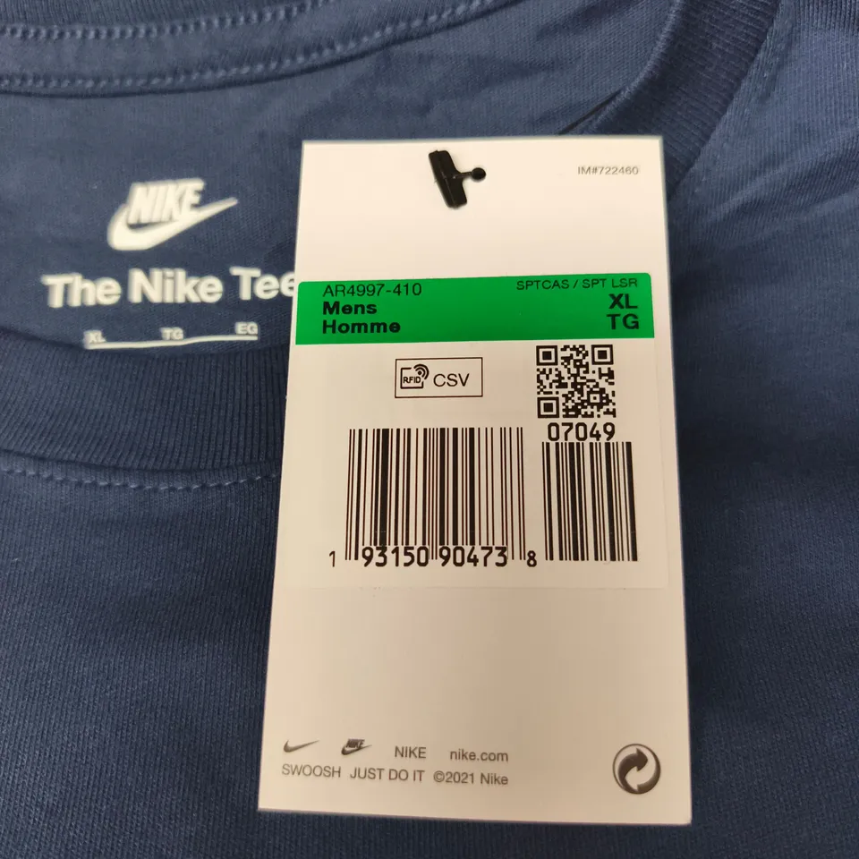 NIKE THE NIKE TEE MENS T-SHIRT – NAVY, XL